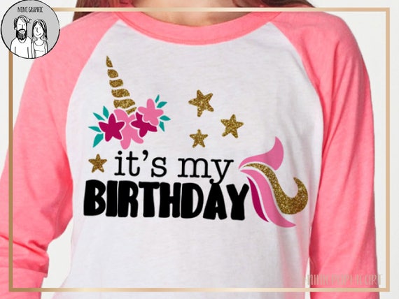 Download It S My Birthday Svg Unicorn Svg Birthday Unicorn Svg Etsy
