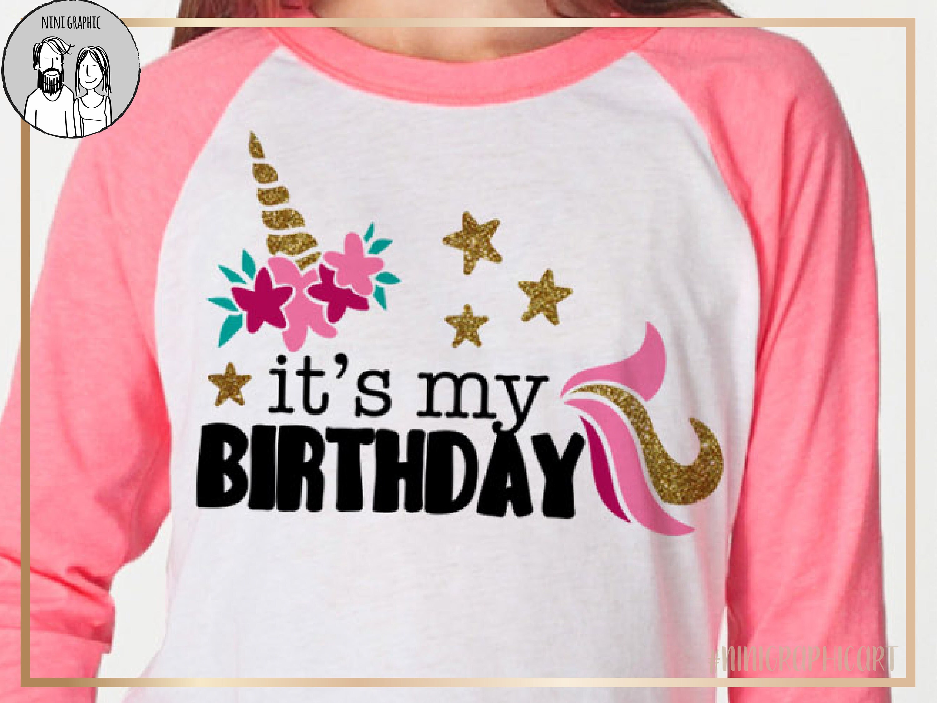 It S My Birthday Svg Unicorn Svg Birthday Unicorn Svg File Birthday Clipart Birthday Unicorn Download Birthday Girl Cricut Silhouette