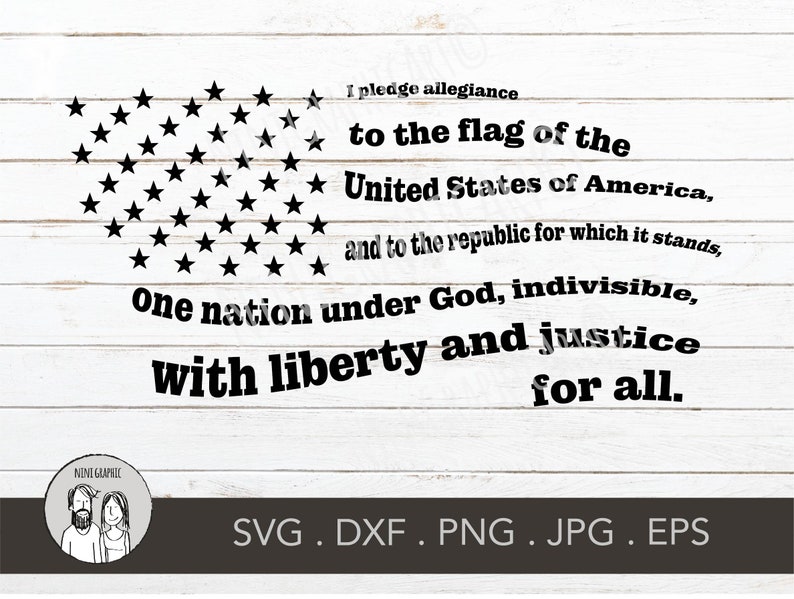 Download I pledge allegiance Flag SVG Jpg png Great for Rustic Sign ...