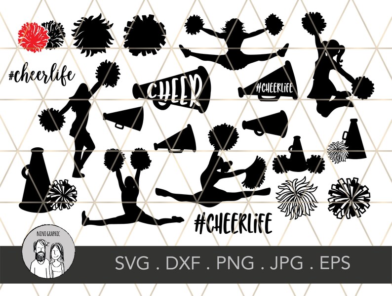 Download Cheerleader svg bundle Cheer svg cheer mom svg pngdxf | Etsy