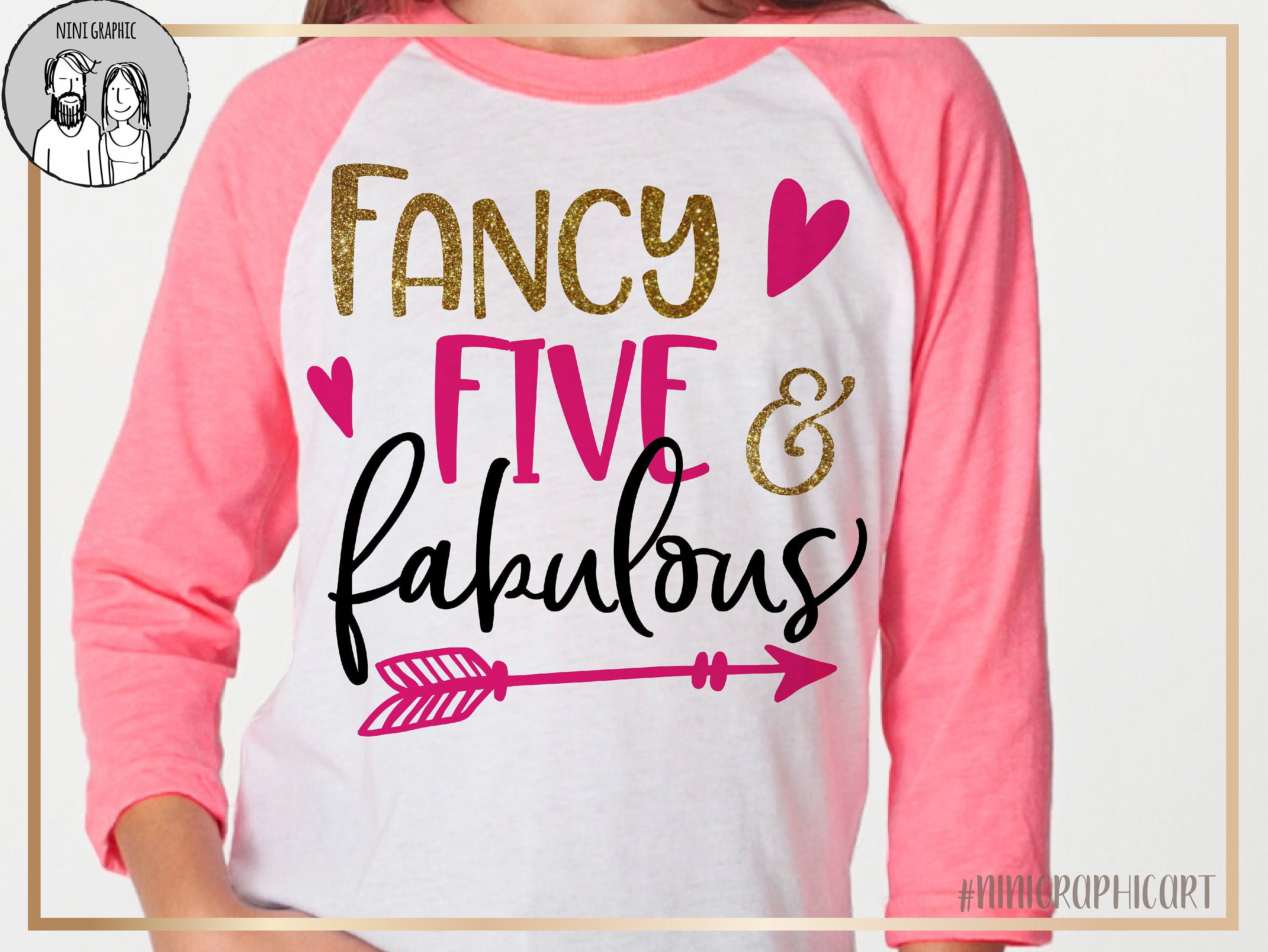 Download Fancy Five & FABULOUS svg Cricut Silhouette cut file fifth ...