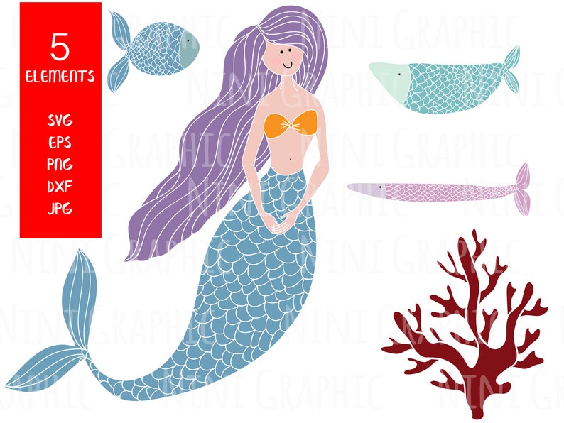 Free Free Kid Mermaid Svg 359 SVG PNG EPS DXF File