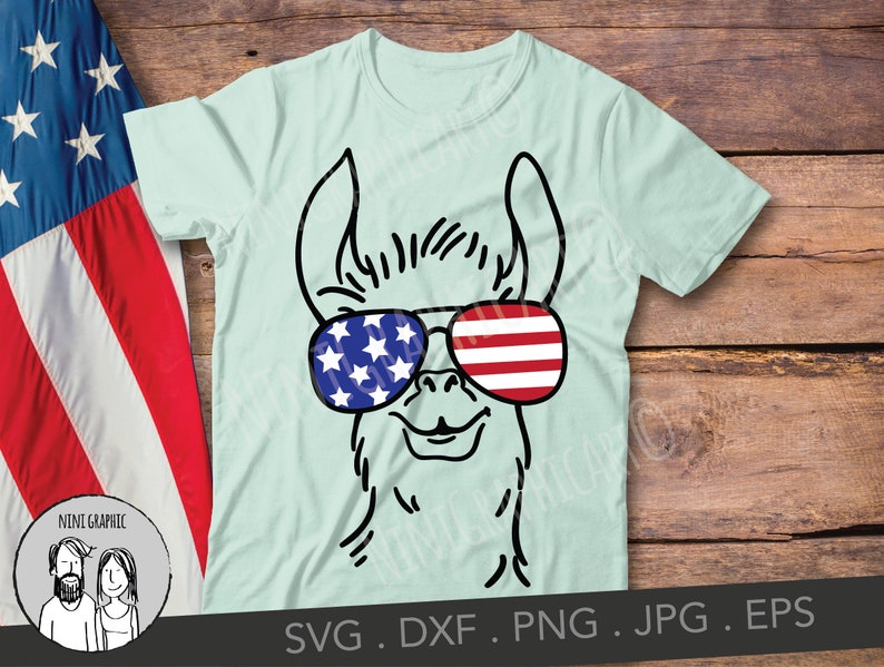 Download July 4th Llama SVG Funny Llama svg Fourth of July llama ...