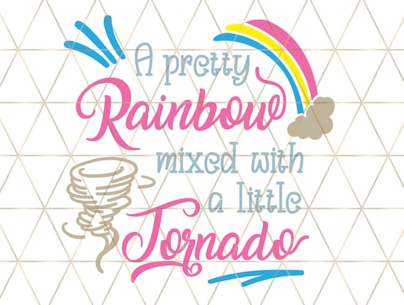 Download Pretty Rainbow Mixed With A Little Tornado Svg Dxf Png Etsy