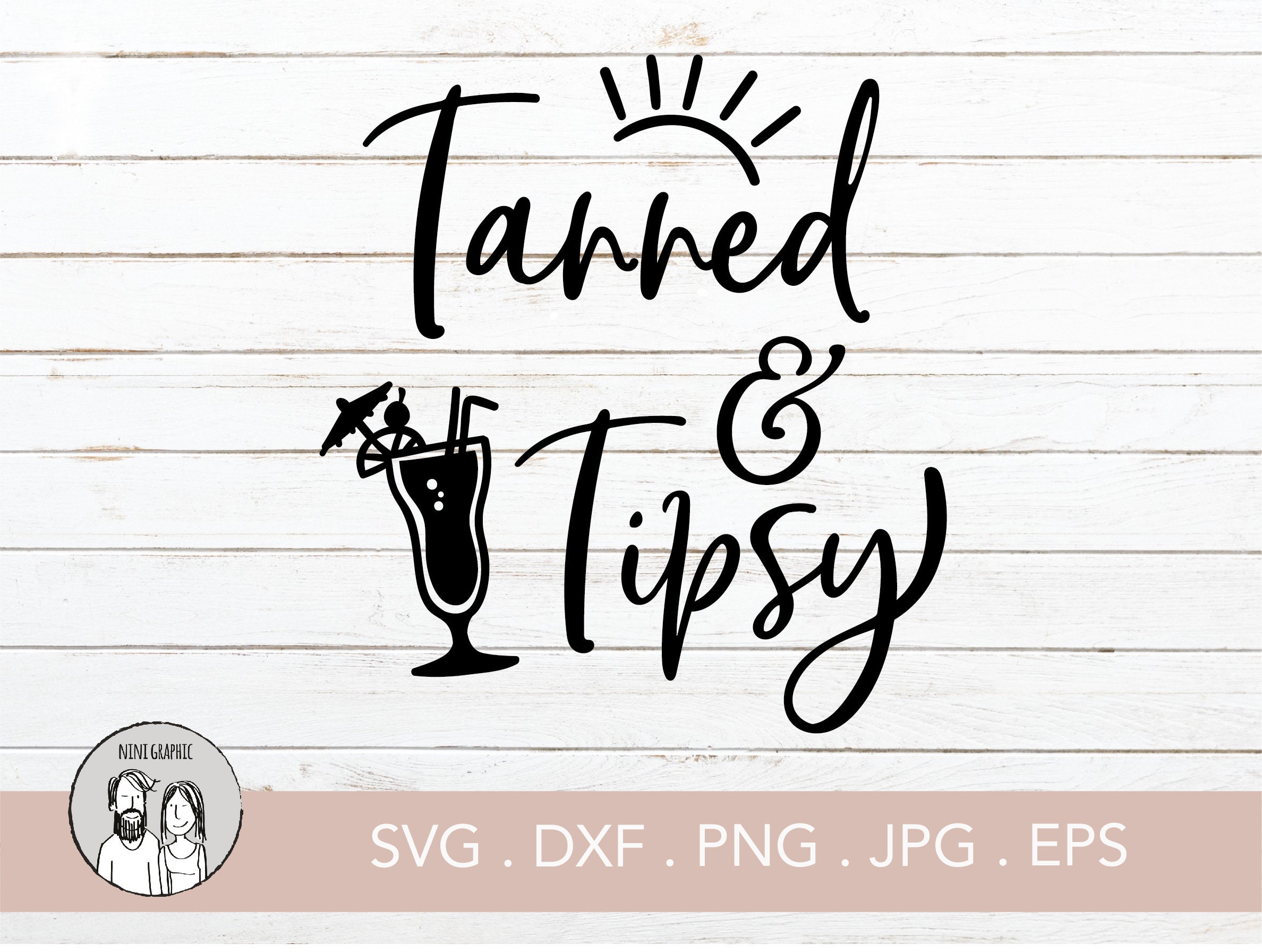 Tanned and tipsy svg beach svg summer svg SVG sayings | Etsy