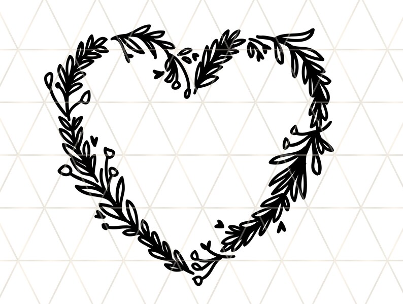 Download Valentines Day Svg Wood Sign Silhouette Cricut Wedding Monogram Frame Svg Heart Wreath Svg Wreath Svg Floral Wreath Svg Wreath Svg Clip Art Art Collectibles