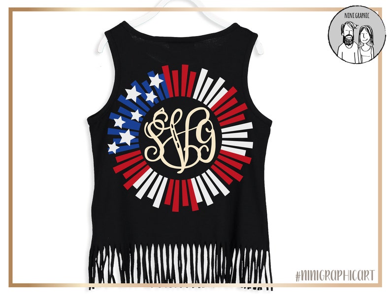 Download Clip Art 4th Of July Monogram Frame Svg Usa Monogram Frame Star Stripes Monogram Svg Independence Day Monogram Silhouette Files Cricut File Frame Art Collectibles