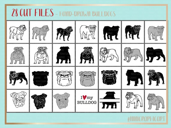 Download Bulldog Svg Bulldog Vector Bulldog Clipart Bulldog Svg Etsy PSD Mockup Templates