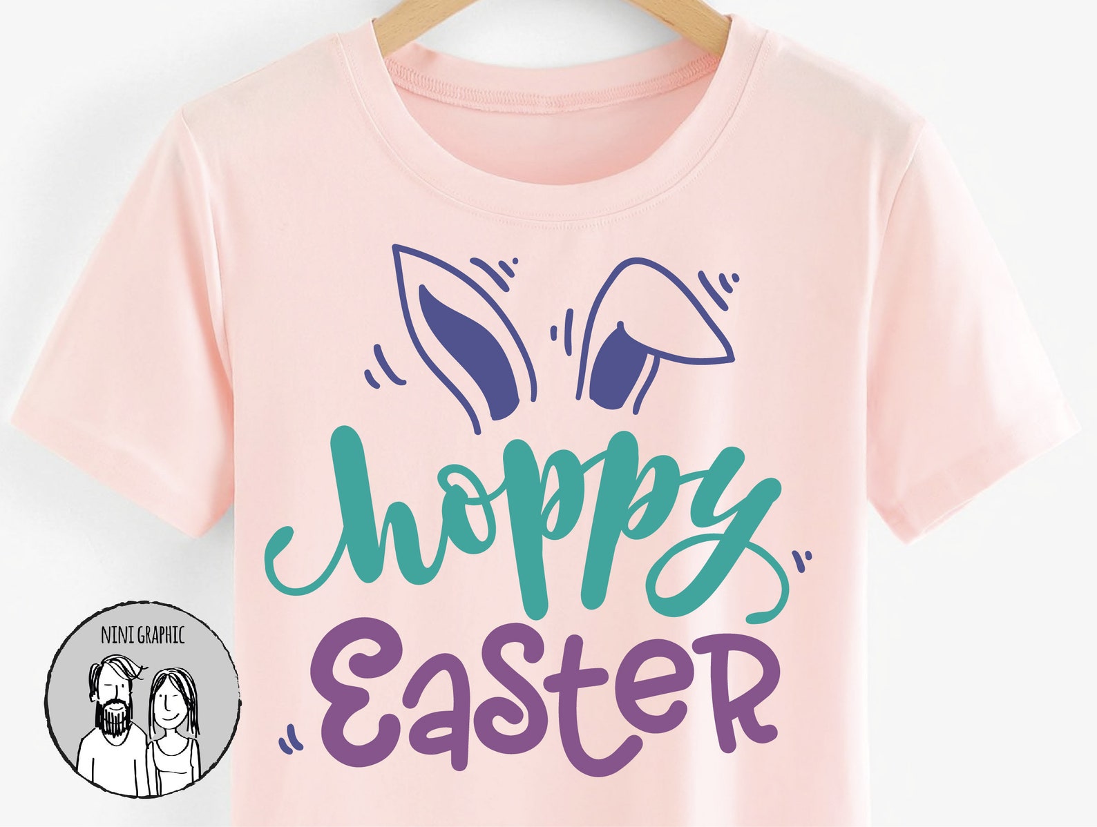 Hoppy Easter SVG Easter svg eps dxf png cricut or cameo | Etsy