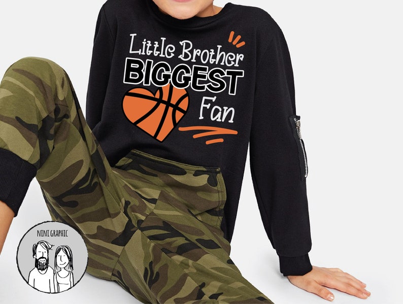 Dxf EPS Png Jpg svg cut file cricut Boy basketball SVG Little Brother Biggest Fan svg Basketball SVG silhouette cameo Basketball Mom