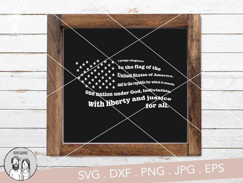 Download I pledge allegiance Flag SVG Jpg png Great for Rustic Sign ...
