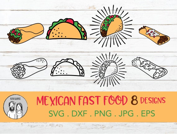 Taco Tribe | MEXICAN FOOD SVG, taco svg, mexican food, mexican svg,mexico svg, fast food svg, mexico food clipart, mexican svg file