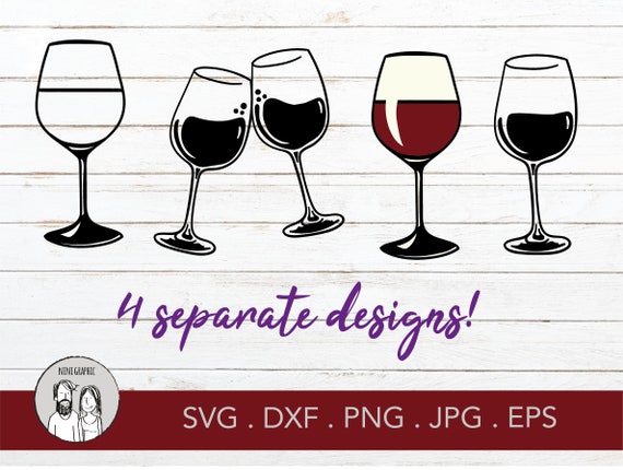 Craft Supplies & Tools Papercraft Wine Glass SVG Wine Cutting File for ...