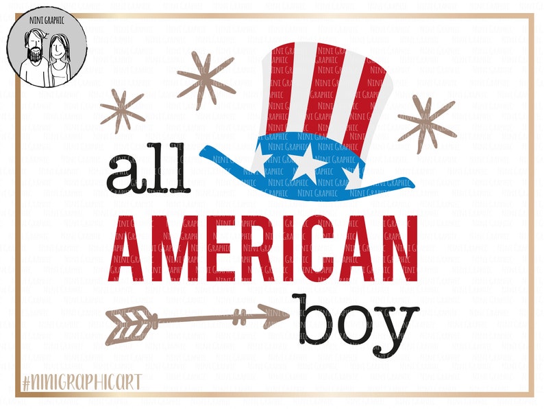 Download 4th of July's day svg All American boy svg kids 4th of | Etsy