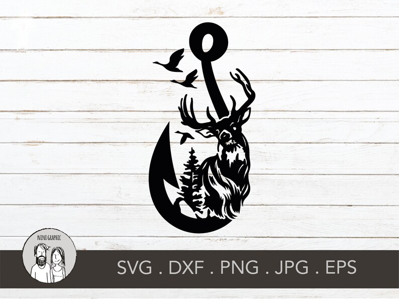 Free Free 145 Hunting Fishing Cross Svg SVG PNG EPS DXF File