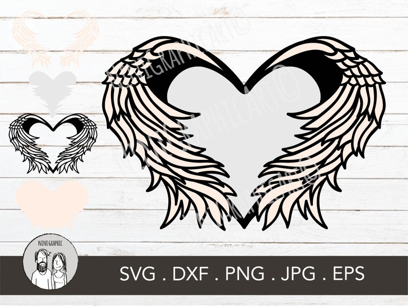 Free Free Heart With Angel Wings Svg Free 222 SVG PNG EPS DXF File