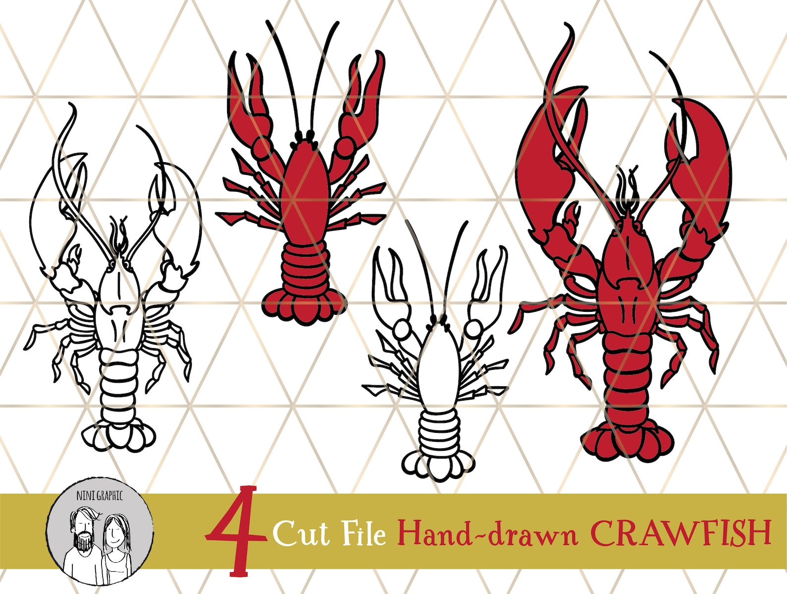Crayfish svg Crawfish svg Silhouette SVG Mardi Gras svg | Etsy
