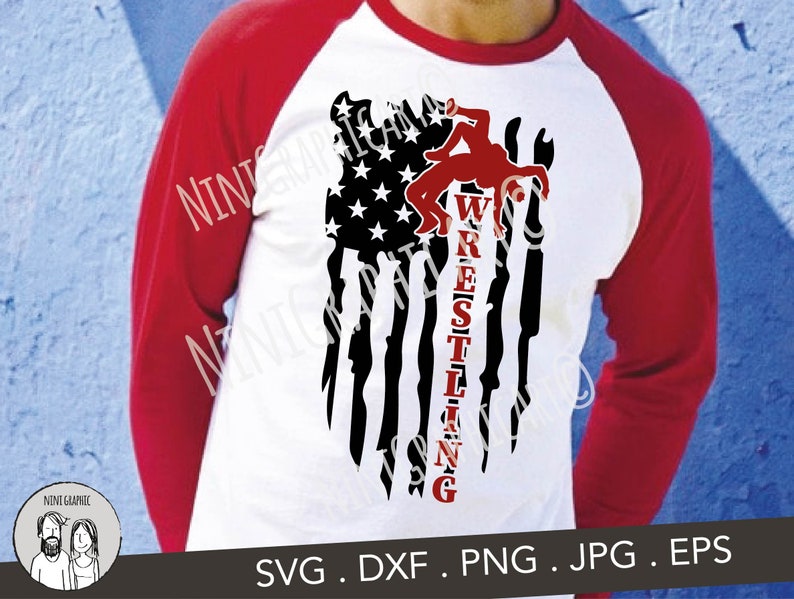 Download Wrestling svg Distressed American Flag svg Wrestling svg | Etsy