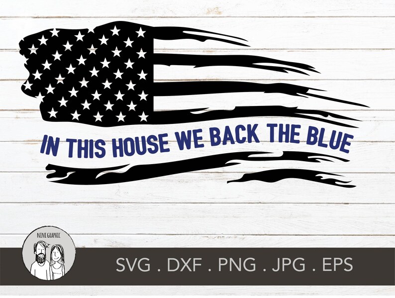 Download Police flag svg policeman svg US flag svg We back the Blue ...