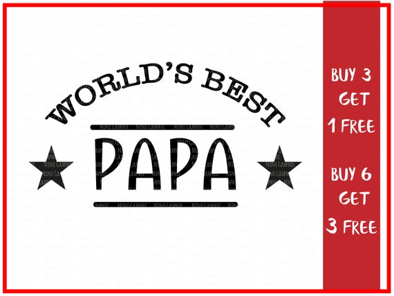 World S Greatest Papa Grandfather Svg Grandparents Svg Etsy