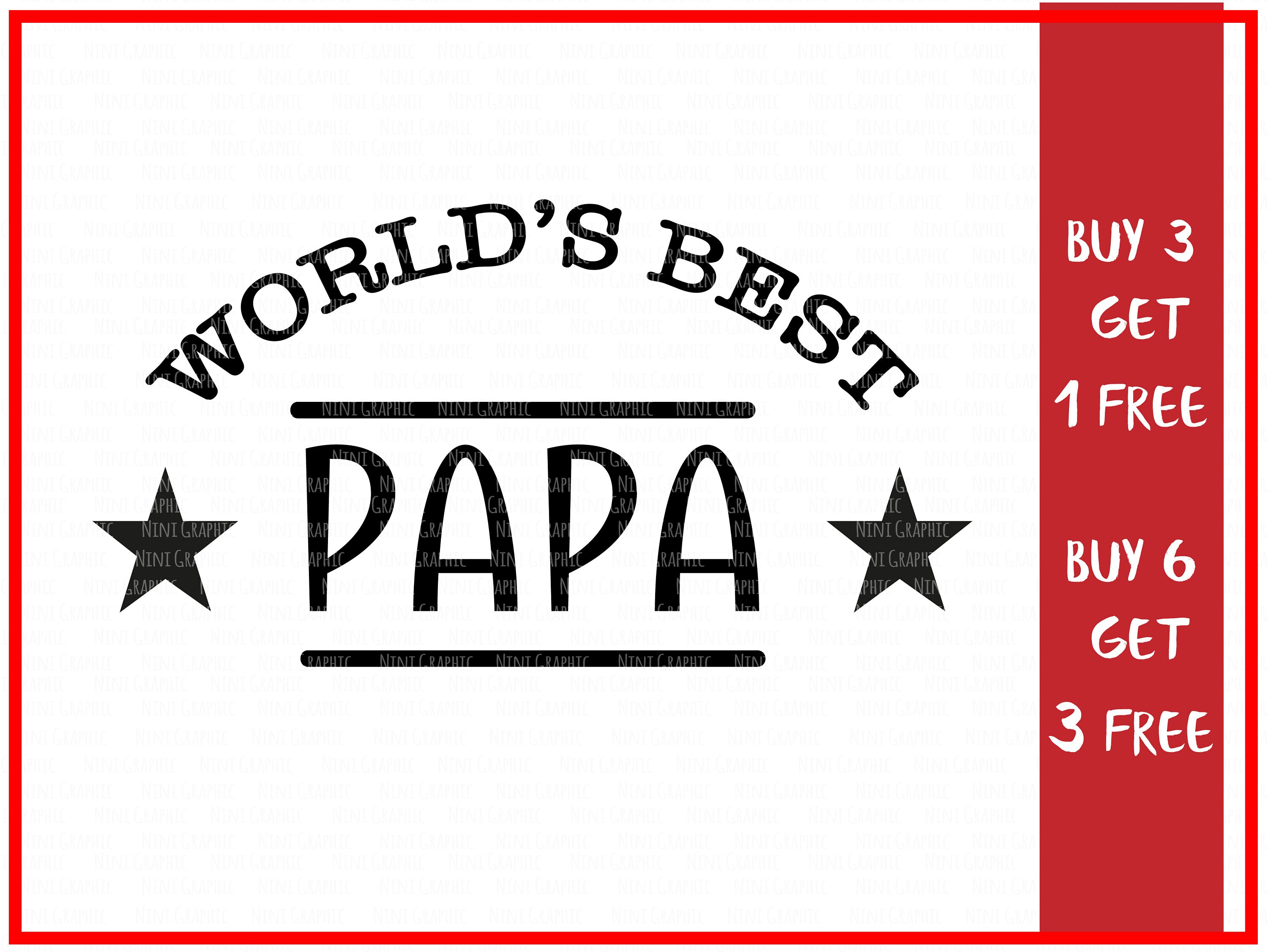 Download World's Greatest PAPA Grandfather svg Grandparents svg | Etsy