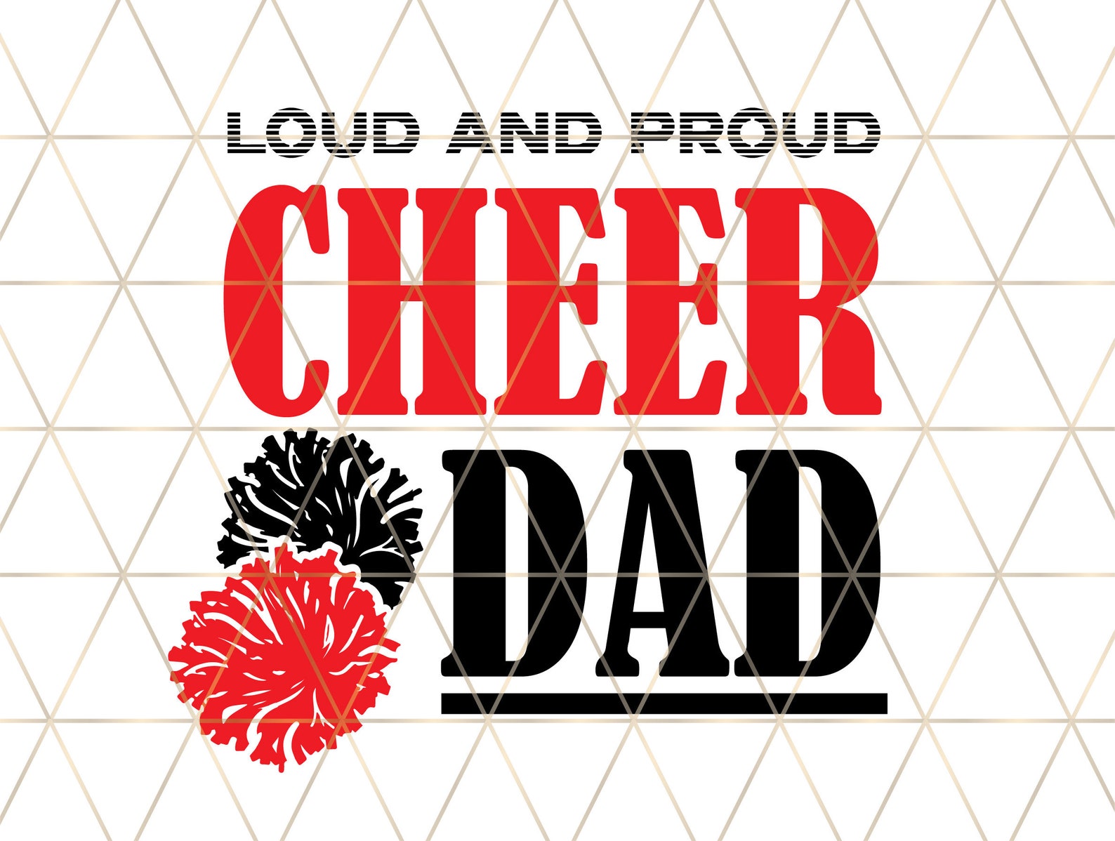 Cheerleading SVG Loud and Proud Cheer Dad Svg Sports Svg Etsy