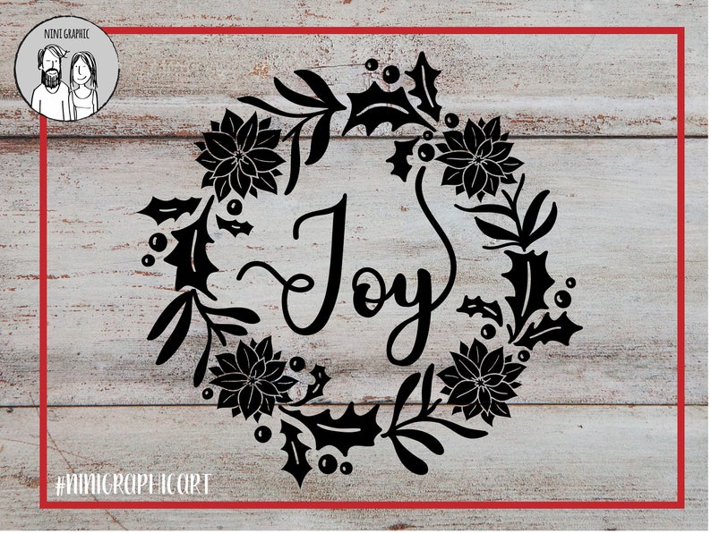 Download Christmas Decor Svg Silhouette Cricut Joy Wreath Svg Joy Svg Holiday Decor Svg Christmas Svg Dxf Svg Christmas Wreath Svg Floral Svg Clip Art Art Collectibles Delage Com Br
