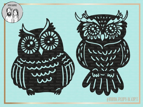 Download Owl Svg Files Svg Dxf Eps Woodland Svg Paper Cutting Etsy