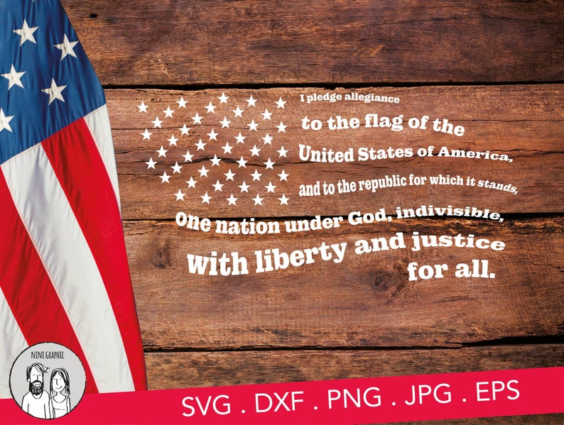 Download I pledge allegiance Flag SVG Jpg png Great for Rustic Sign ...