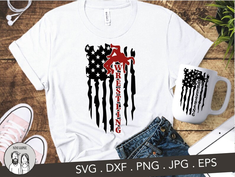 Download Wrestling svg Distressed American Flag svg Wrestling svg ...