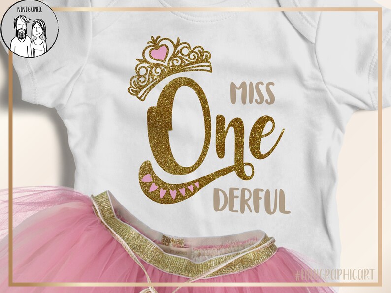 Download First birthday outfit Miss Onederful svg Cricut Silhouette ...
