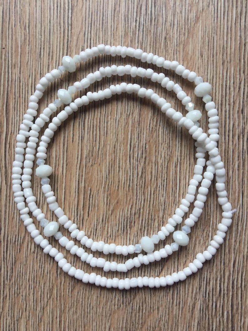 Electronic Obatala Crystal Santeria Orisha collar Necklace Santo