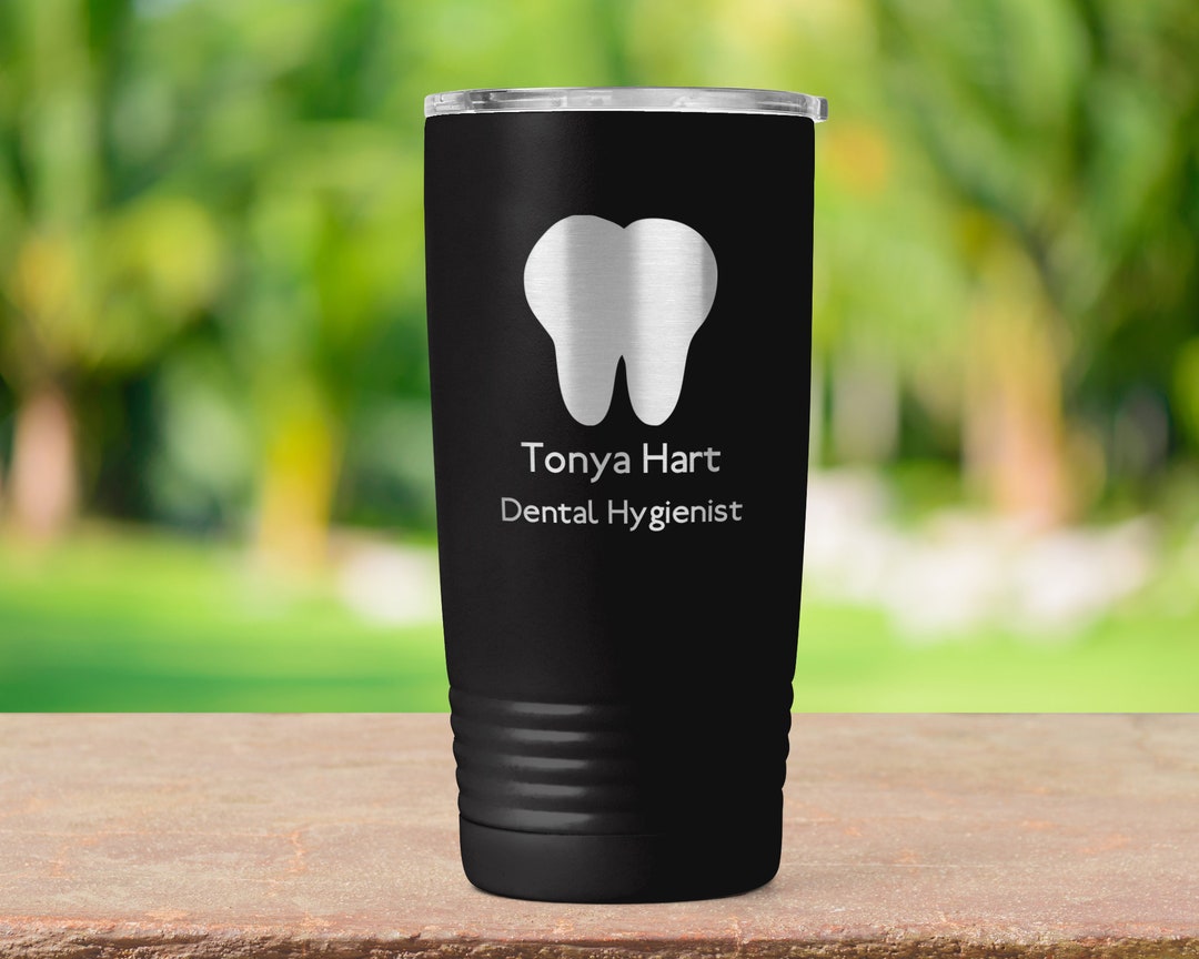 Dental Hygienist With Custom Name Vacuum Insulated Coffee Tumbler With