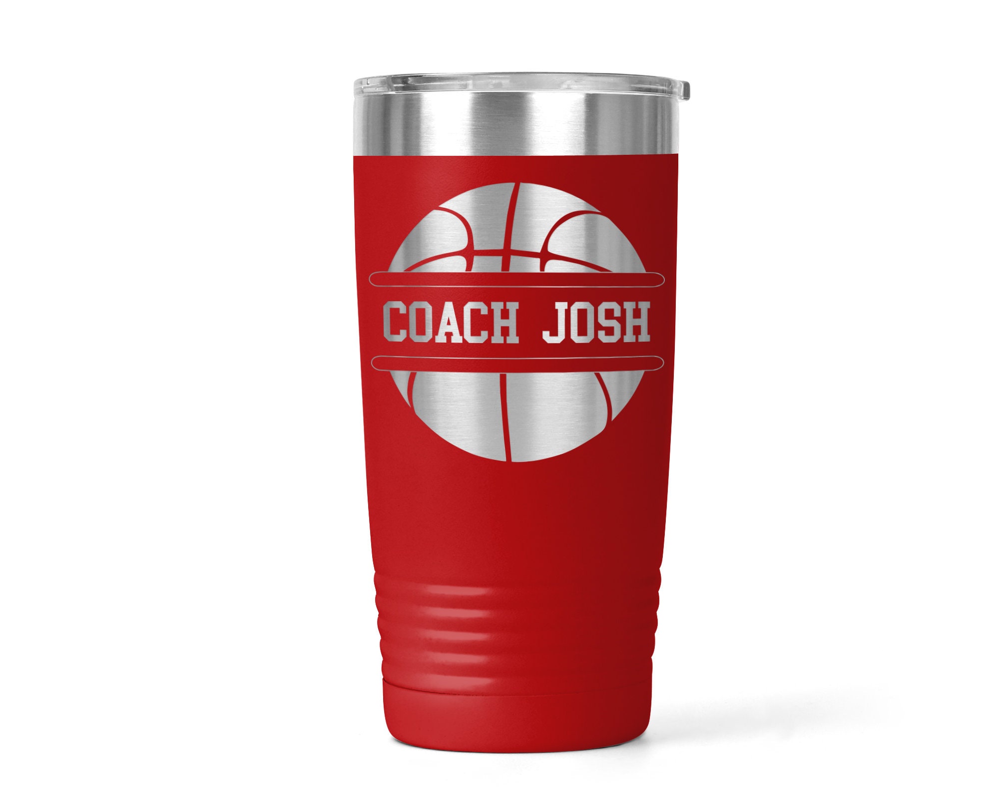 Basketball Coach Vacuum Insulated Coffee Tumbler With Lid Etsy
