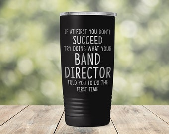 Funny Band Director Gift Vacuum Insulated Coffee Tumbler Lid Travel Coffee Mug Gifts for Teacher Tumbler 20 oz Travel Mug - ET0212