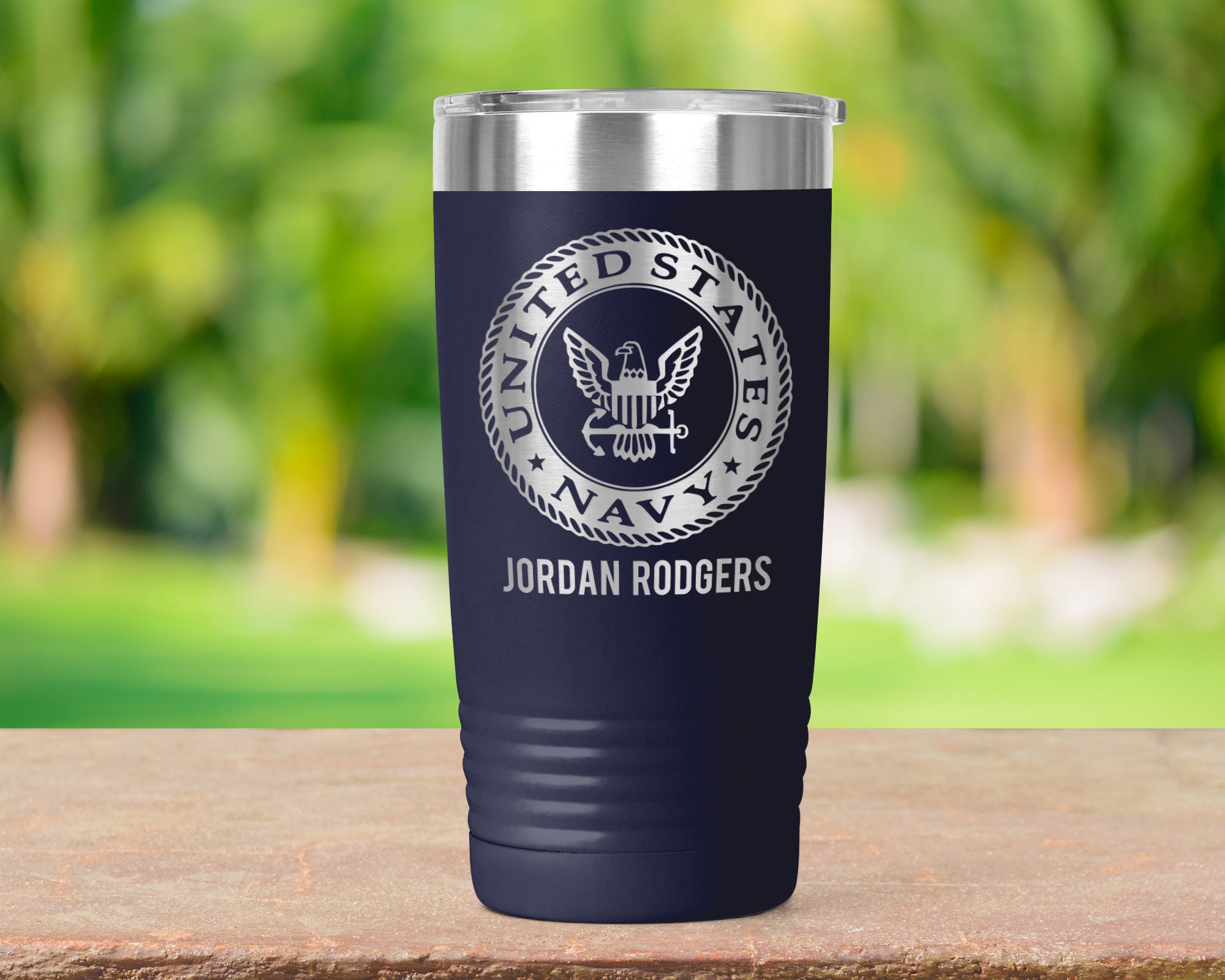  US Navy Surface Warfare Design, Laser Engraved Yeti Stainless  Steel Tumbler With Your Choice Of NEW DuraCoat Colors - NOT A STICKER!! :  Handmade Products