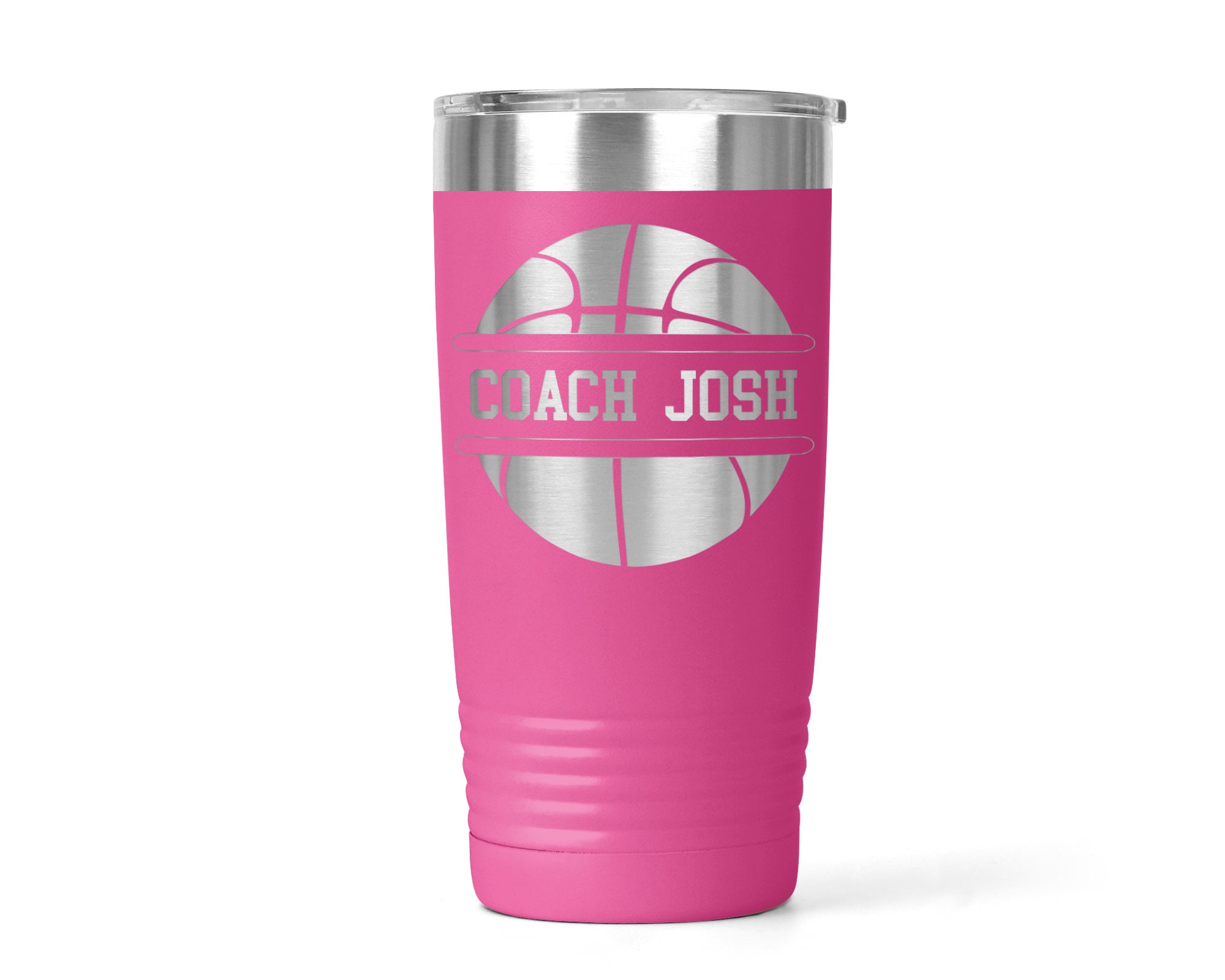 Basketball Coach Vacuum Insulated Coffee Tumbler With Lid Etsy