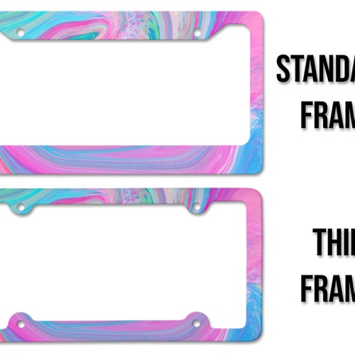 Colorful Abstract Paint Pattern Thick Plastic Frame UV Etsy