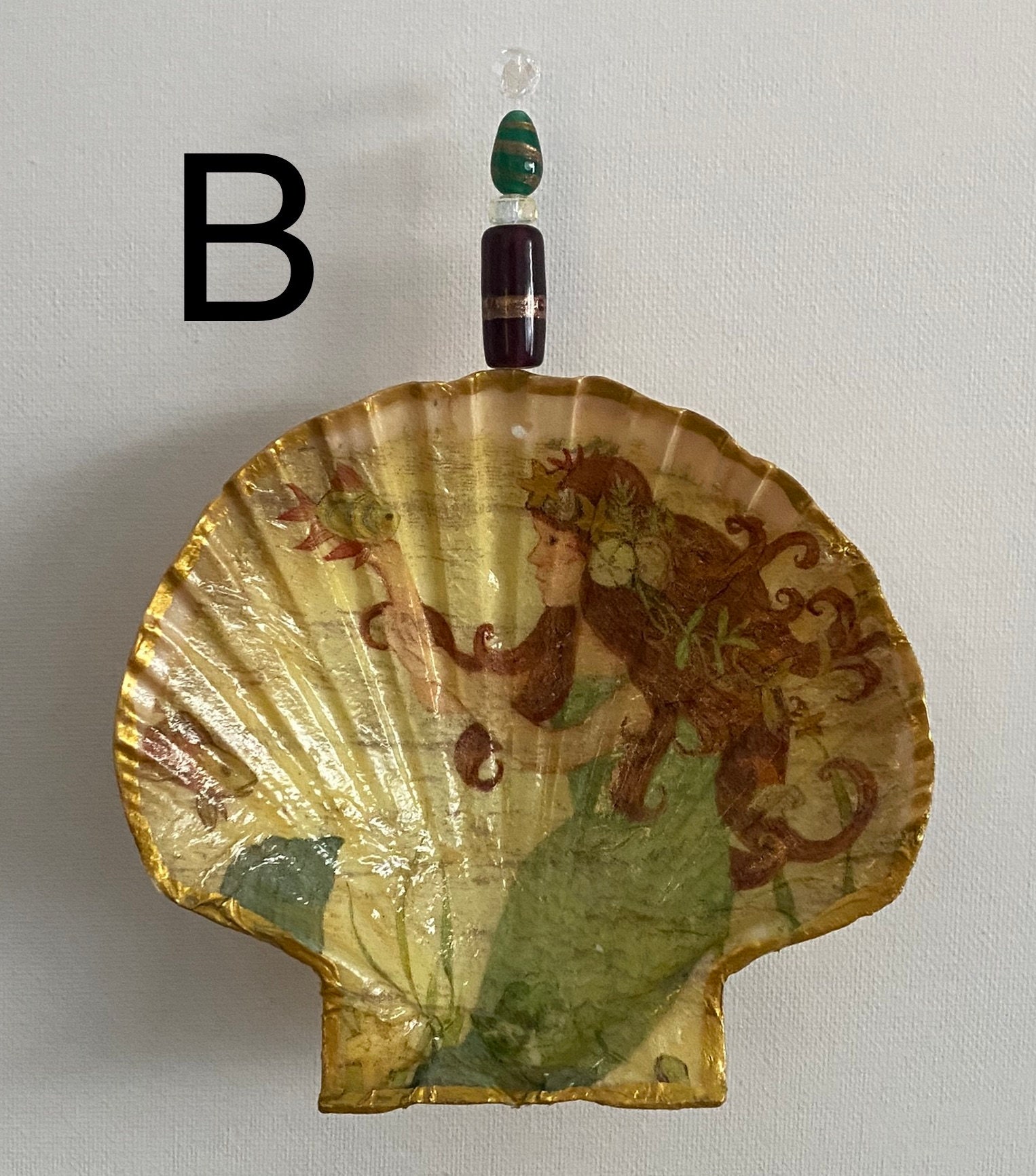 Large Scallop Shell Decorations Etsy