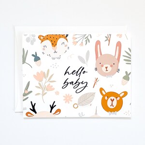 hola bebe tarjeta de felicitación