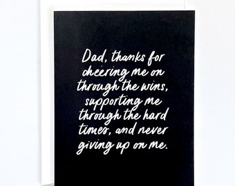 Dad, thank you for everything greeting card