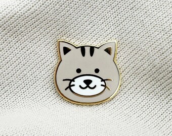 cat pin,cat pin enamel,cute cat pin,gray cat,kitty pin,cat enamel pin,kitty cat pin,enamel pin,kawaii pins,enamel pin cat,cute animal pins