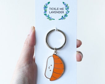 portachiavi sushi,nigiri,portachiavi salmone,carino portachiavi per chiavi della macchina,portachiavi cibo,portachiavi kawaii,regalo buongustaio,regalo salmone,portachiavi carino
