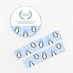 holiday washi tape,winter washi tape,christmas washi tape,animal washi tape,kawaii washi tape,xmas,penguin gift for kids,penguin sticker