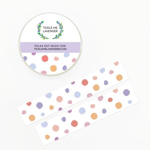 polka dot washi,polka dot washi tape,pastel washi tape,birthday washi tape,washi tape cute,kawaii washi tape,speckled dot,washi tape sticker