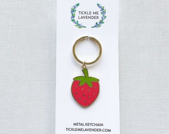 strawberry keychain,strawberry keyring,strawberry key chain,berry keychain,strawberry valentine,fruit keychain,cute strawberry keychain,keys