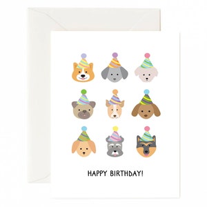 verjaardagskaart, verjaardagskaart voor hondenliefhebber, hondenliefhebber kaart, gelukkige verjaardagskaart set, hond verjaardagskaart, puppy verjaardagskaart, verjaardagskaart pack