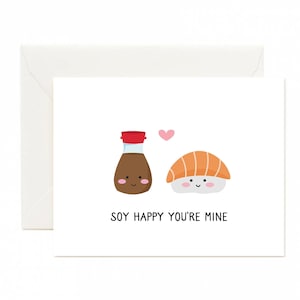 anniversary card,funny anniversary card for husband,sushi card,food pun cards,i love you card,love you card funny,happy anniversary card