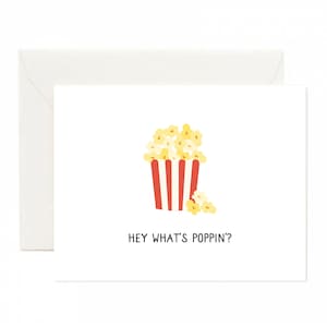 tarjetas de palomitas de maíz, tarjeta de felicitación de palomitas de maíz, tarjeta de hola, tarjeta de palomitas de maíz, tarjetas de solo decir hola, juego de tarjetas de amistad, tarjeta de hola, juego de tarjetas solo porque sí, hola