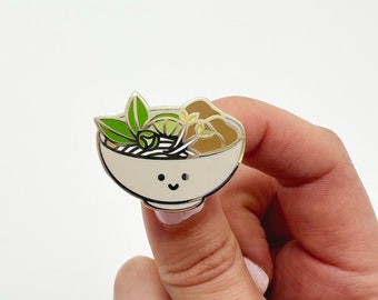 pho pin,soup pin,noodle pins,ramen pin,food enamel pin,cute food pin,vietnamese pin,japanese pin,pho gifts,enamel pin cute,food pins,soup